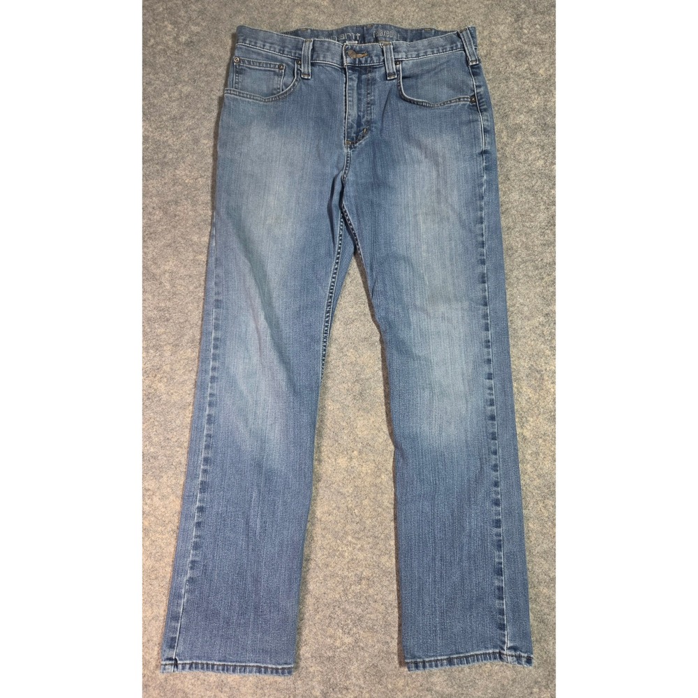 Carhartt Relaxed Fit Jeans Mens 33x30 Medium Wash Blue Denim Workwear Pants